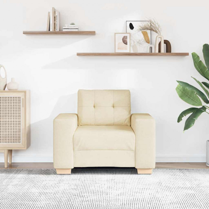 Fotel obity lnem 100x78x80 cm
