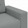 Sofa dwuosobowa, jasnoszara, 160x77x82 cm, tkanina
