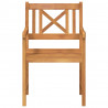 Krzesło Ogrodowe 2 pcs 56 x 56 x 90 cm Lite Drewno Akacji