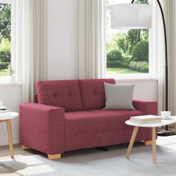 Sofa dwuosobowa, wino czerwone, 160x77x82 cm, tkanina