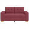 Sofa dwuosobowa, wino czerwone, 160x77x82 cm, tkanina