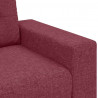 Sofa dwuosobowa, wino czerwone, 160x77x82 cm, tkanina