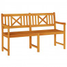 Ławka ogrodowa Brązowy 150 x 56 x 90 cm Lite Drewno Akacji
