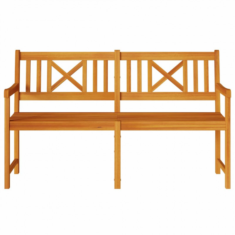 Ławka ogrodowa Brązowy 150 x 56 x 90 cm Lite Drewno Akacji