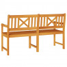 Ławka ogrodowa Brązowy 150 x 56 x 90 cm Lite Drewno Akacji