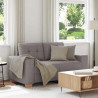 Sofa dwuosobowa, taupe, 160x77x82 cm, tkanina