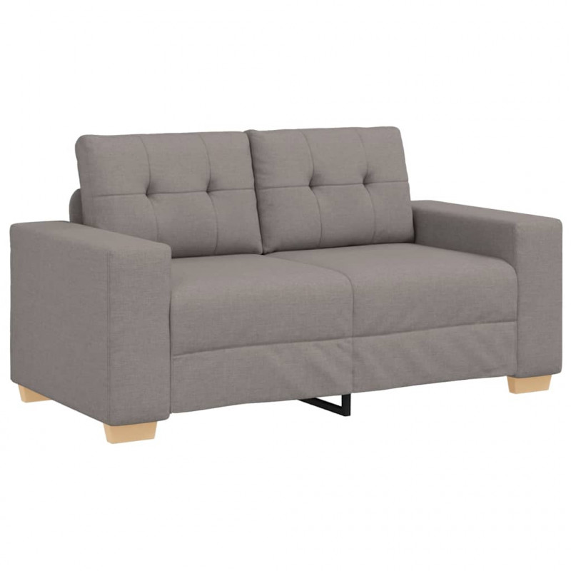 Sofa dwuosobowa, taupe, 160x77x82 cm, tkanina