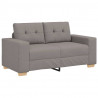 Sofa dwuosobowa, taupe, 160x77x82 cm, tkanina