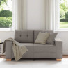 Sofa dwuosobowa, taupe, 160x77x82 cm, tkanina