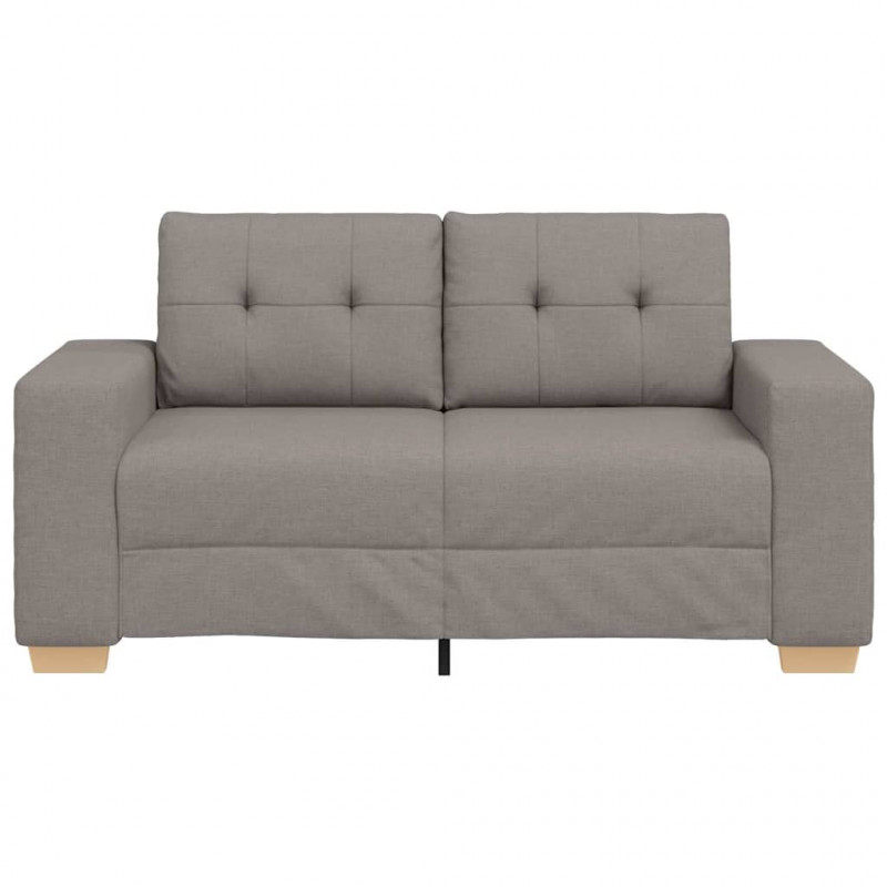 Sofa dwuosobowa, taupe, 160x77x82 cm, tkanina