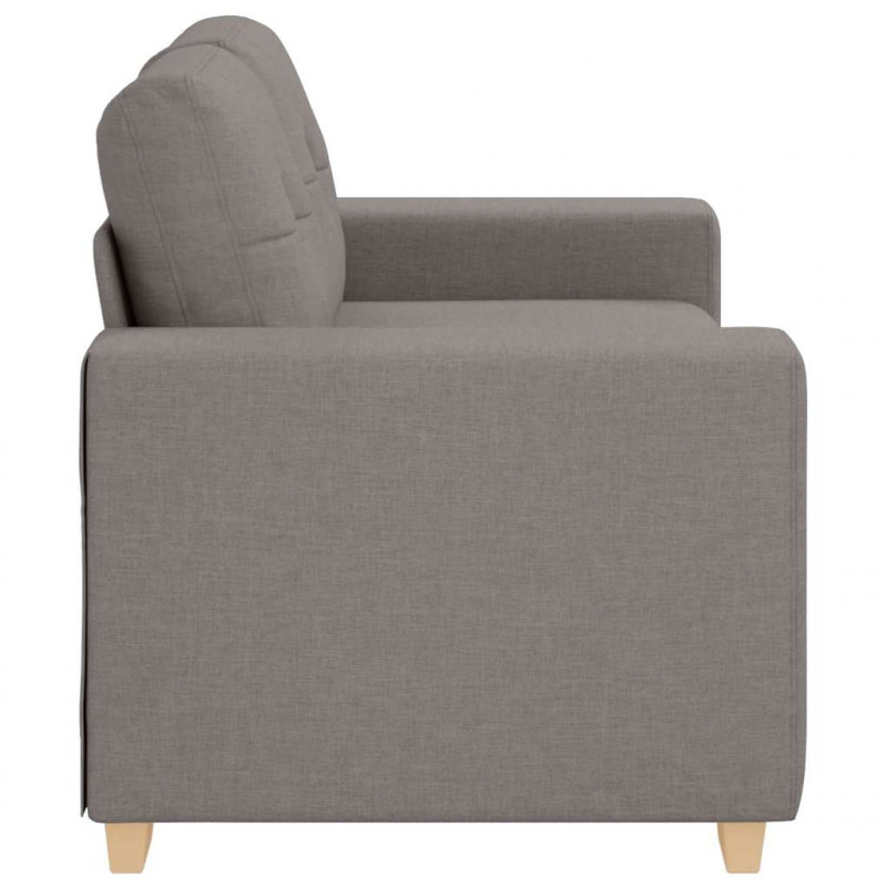 Sofa dwuosobowa, taupe, 160x77x82 cm, tkanina
