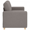 Sofa dwuosobowa, taupe, 160x77x82 cm, tkanina