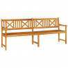 Ławka ogrodowa Brązowy 220 x 56 x 90 cm Lite Drewno Akacji