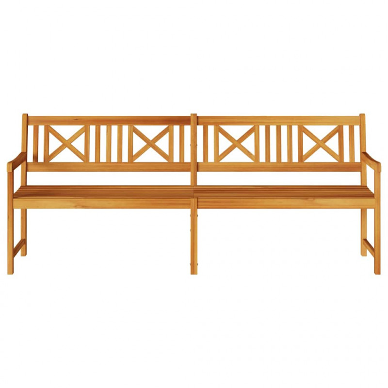 Ławka ogrodowa Brązowy 220 x 56 x 90 cm Lite Drewno Akacji