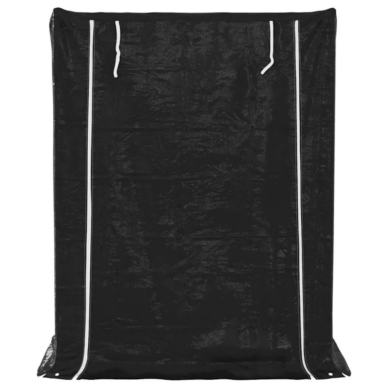 Stojak na drewno opałowe z drutem stalowym, 150x80x200 cm