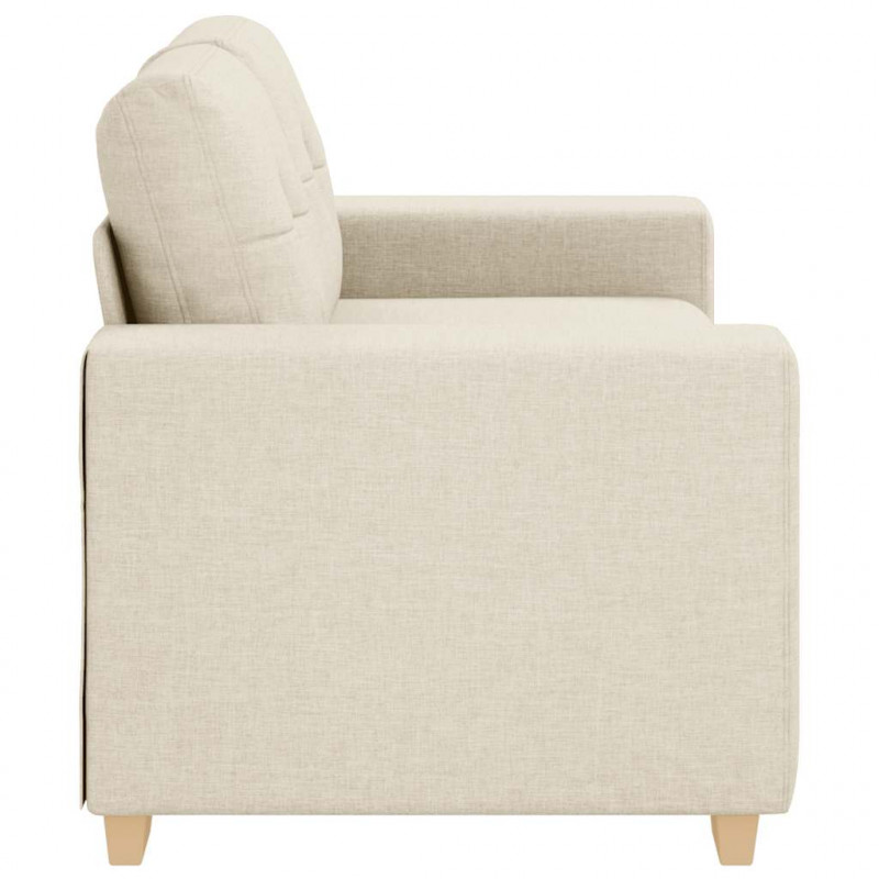 Sofa dwuosobowa obity lnem, 160x77x82 cm