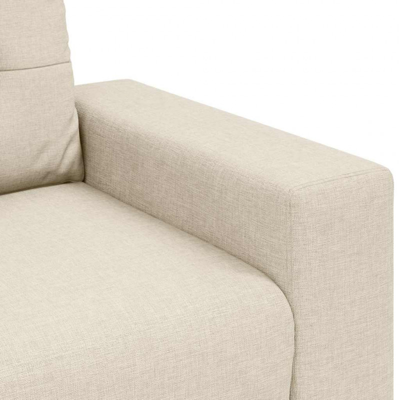 Sofa dwuosobowa obity lnem, 160x77x82 cm