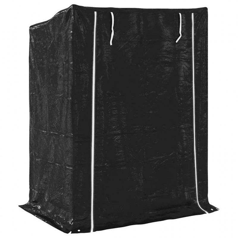 Stojak na drewno opałowe z drutem stalowym, 150x100x200 cm
