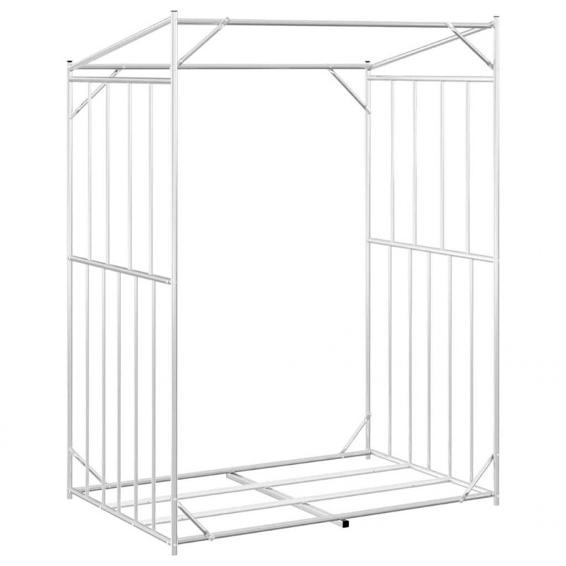 Stojak na drewno opałowe z drutem stalowym, 150x100x200 cm