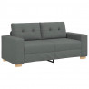 Sofa dwuosobowa, ciemnoszara, 180x77x82 cm, tkanina