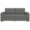Sofa dwuosobowa, ciemnoszara, 180x77x82 cm, tkanina