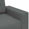 Sofa dwuosobowa, ciemnoszara, 180x77x82 cm, tkanina