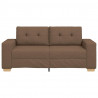 Sofa dwuosobowa, brązowa, 180x77x82 cm, tkanina