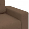 Sofa dwuosobowa, brązowa, 180x77x82 cm, tkanina