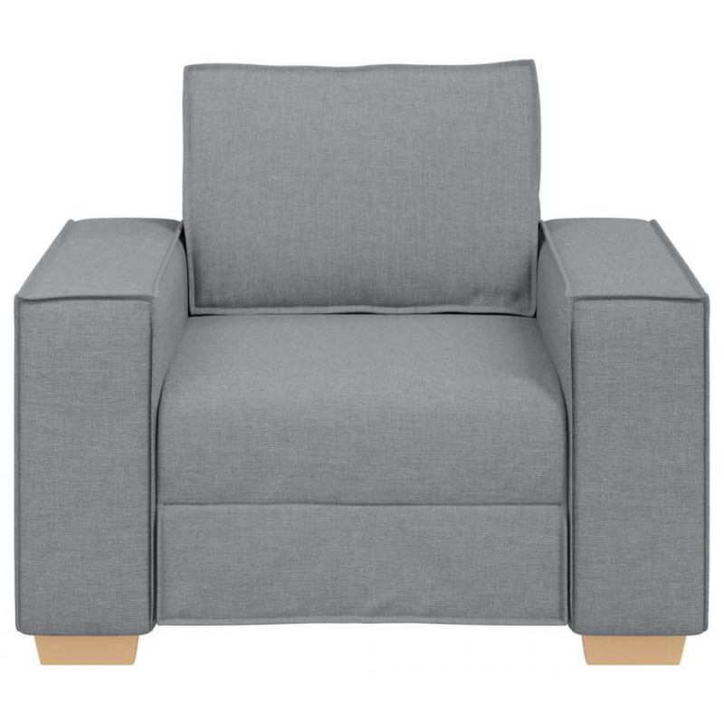 Sofa Fotel Jasnoszary 100x78x84 cm Tkanina