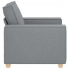 Sofa Fotel Jasnoszary 100x78x84 cm Tkanina