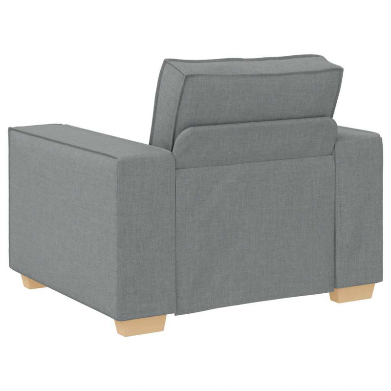 Sofa Fotel Jasnoszary 100x78x84 cm Tkanina