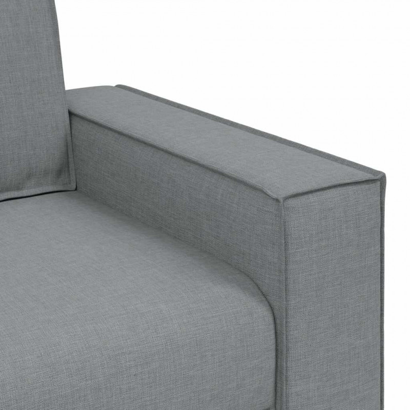 Sofa Fotel Jasnoszary 100x78x84 cm Tkanina