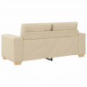 Sofa dwuosobowa, kremowa, 180x77x82 cm, tkanina
