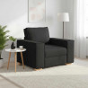 Sofa Fotel Czarny 100x78x84 cm Tkanina
