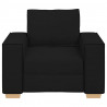 Sofa Fotel Czarny 100x78x84 cm Tkanina