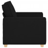 Sofa Fotel Czarny 100x78x84 cm Tkanina