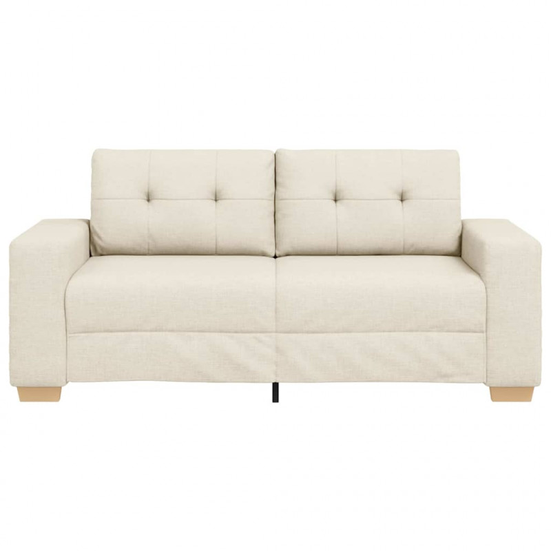 Sofa dwuosobowa obity lnem, 180x77x82 cm