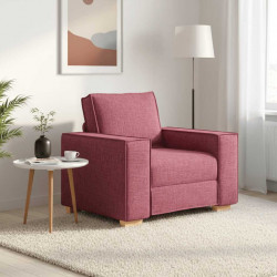 Sofa Fotel Wino Czerwone 100x78x84 cm Tkanina