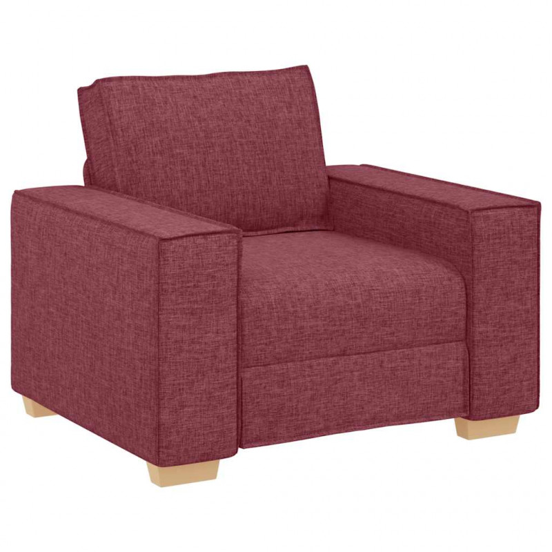 Sofa Fotel Wino Czerwone 100x78x84 cm Tkanina
