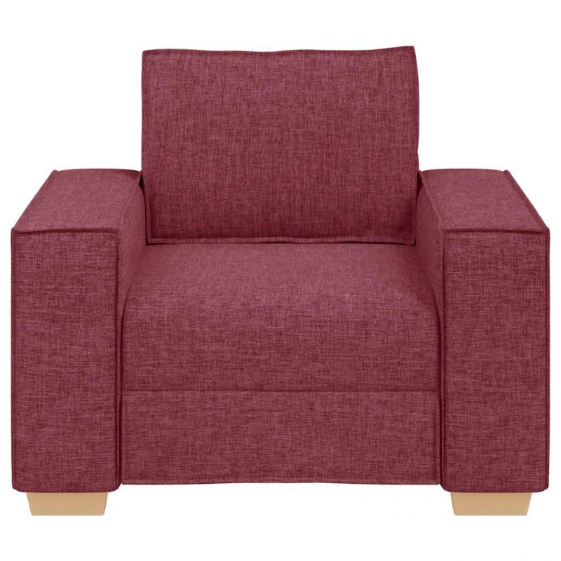 Sofa Fotel Wino Czerwone 100x78x84 cm Tkanina