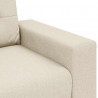 Sofa dwuosobowa obity lnem, 180x77x82 cm