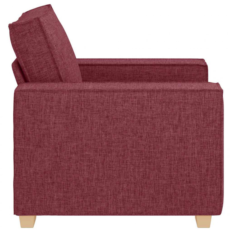 Sofa Fotel Wino Czerwone 100x78x84 cm Tkanina