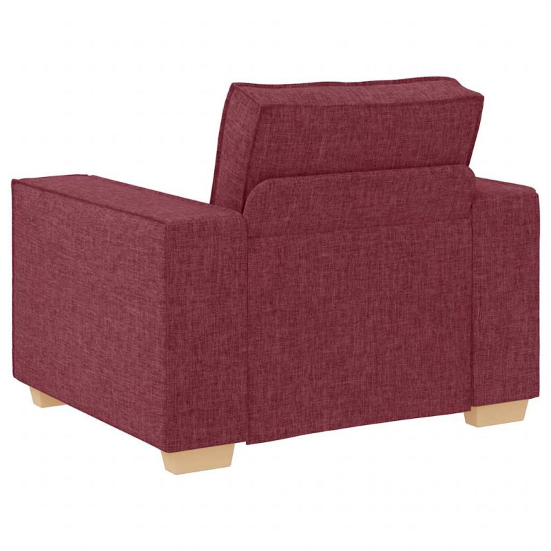 Sofa Fotel Wino Czerwone 100x78x84 cm Tkanina