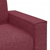 Sofa Fotel Wino Czerwone 100x78x84 cm Tkanina