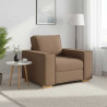 Sofa Fotel Brązowy 100x78x84 cm Tkanina