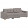 Sofa Ciemnoszary 221 x 80 x 80 cm tkanina