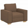 Sofa Fotel Brązowy 100x78x84 cm Tkanina