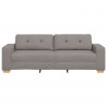 Sofa Ciemnoszary 221 x 80 x 80 cm tkanina