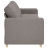 Sofa Ciemnoszary 221 x 80 x 80 cm tkanina