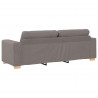 Sofa Ciemnoszary 221 x 80 x 80 cm tkanina